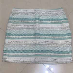 Adorable white and aqua stripped skirt
